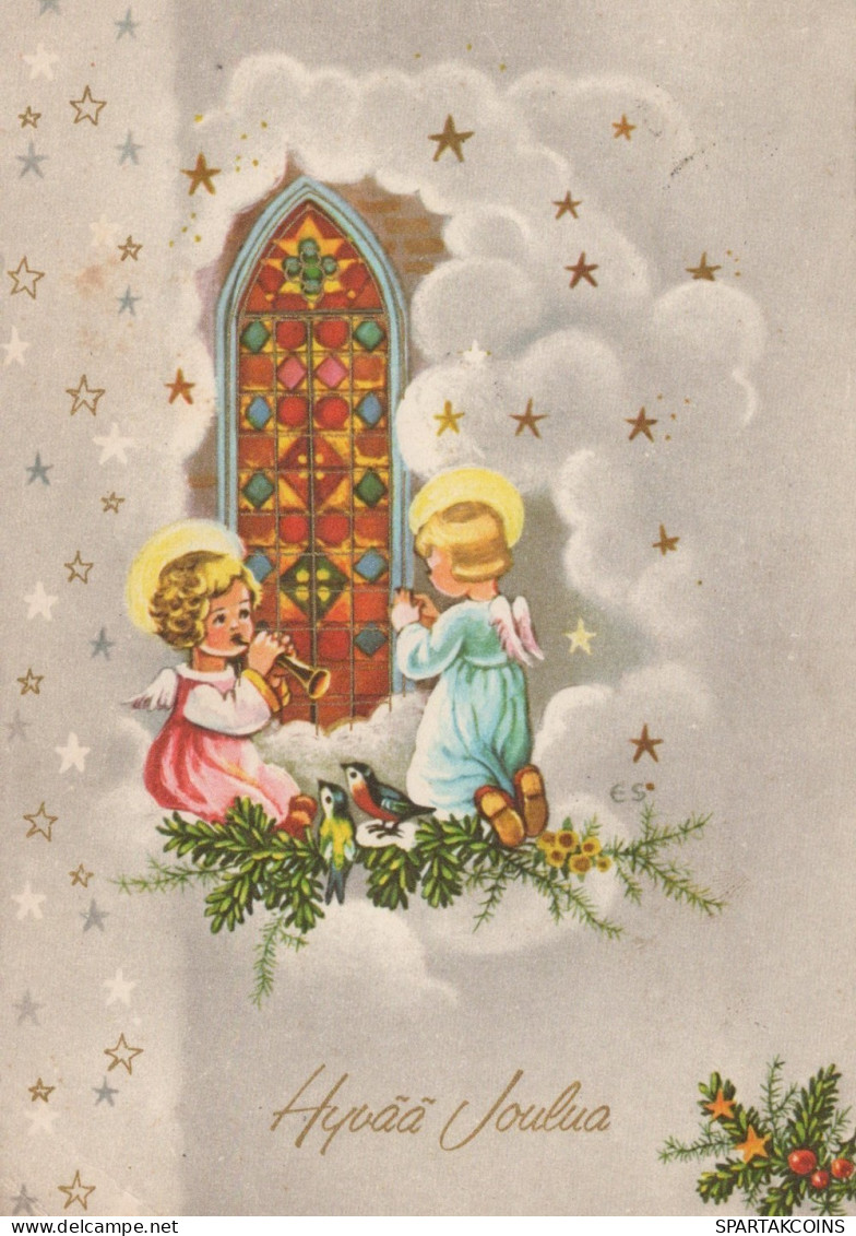 ANGEL CHRISTMAS Holidays Vintage Postcard CPSM #PAH108.GB - Anges