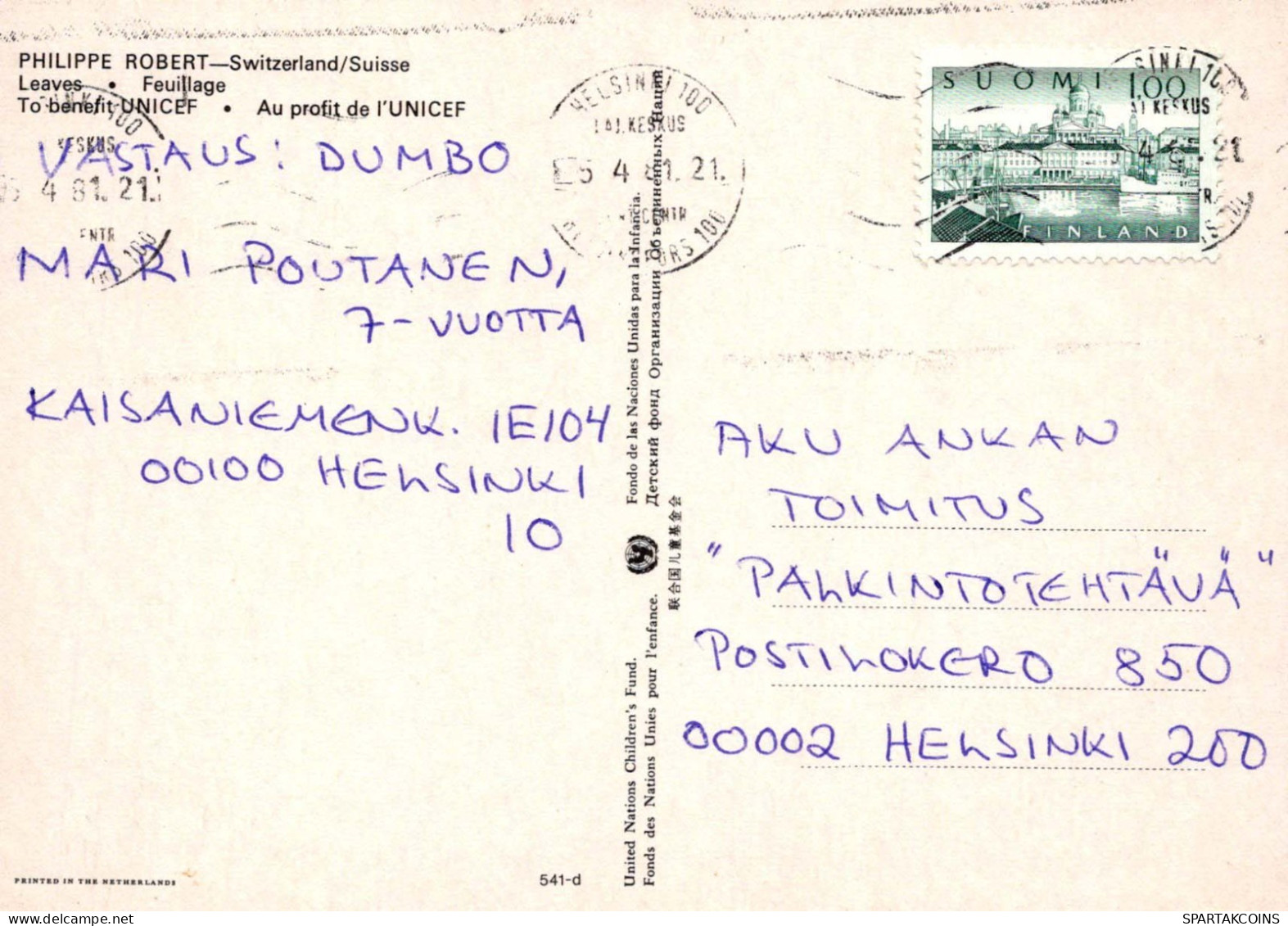 ÁRBOLES Vintage Tarjeta Postal CPSM #PBZ968.ES - Alberi