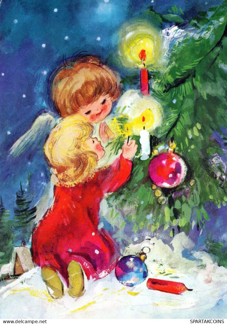 ÁNGEL Navidad Vintage Tarjeta Postal CPSM #PBP397.ES - Anges