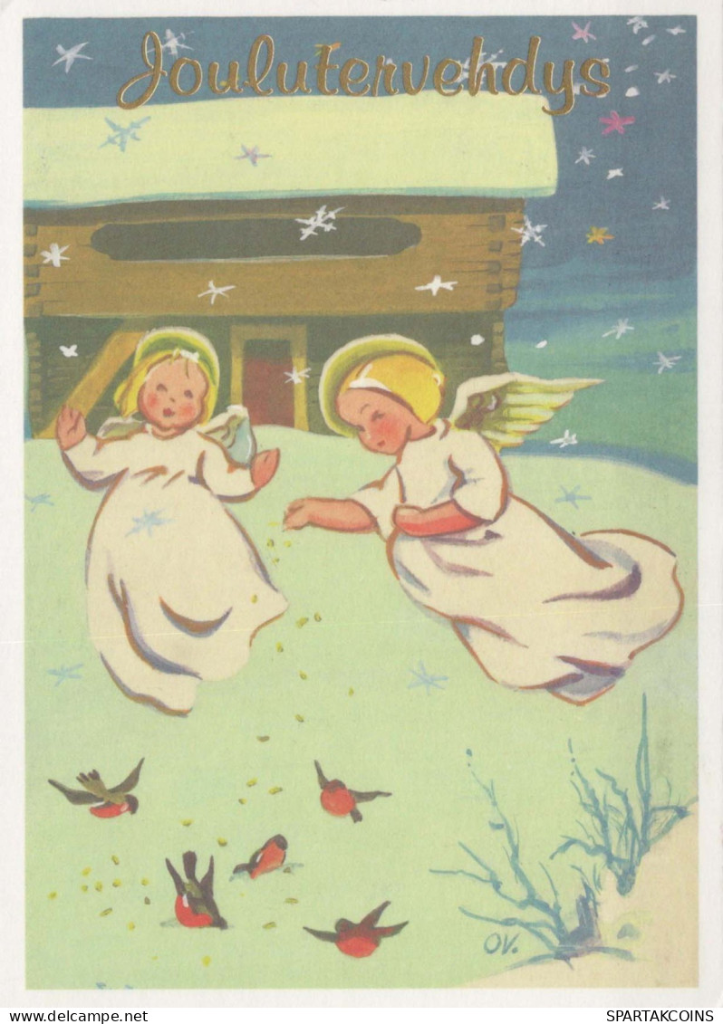 ÁNGEL Navidad Vintage Tarjeta Postal CPSM #PBP459.ES - Anges