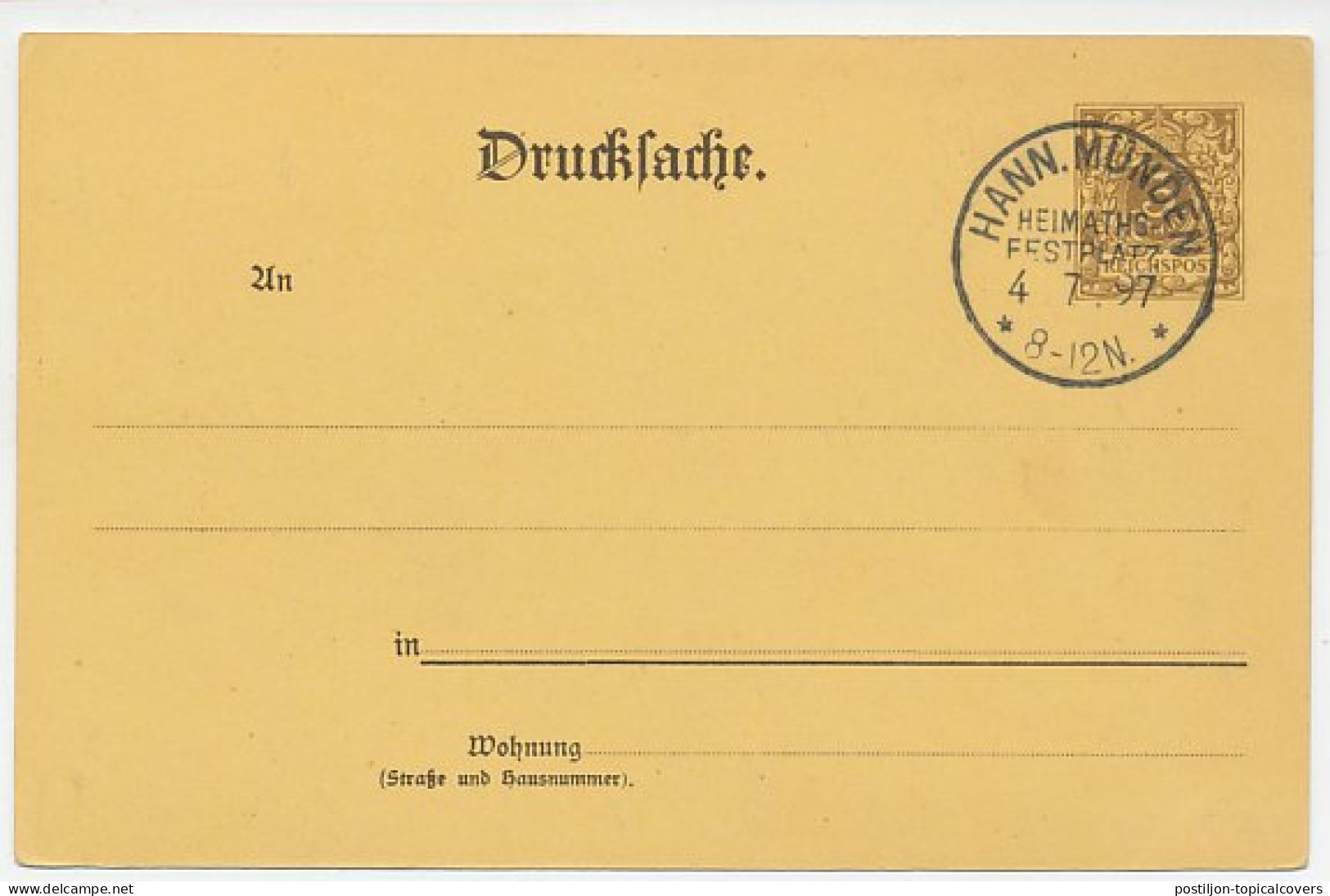 Postal Stationery Germany 1897 Hann Munden - Church - Geografia