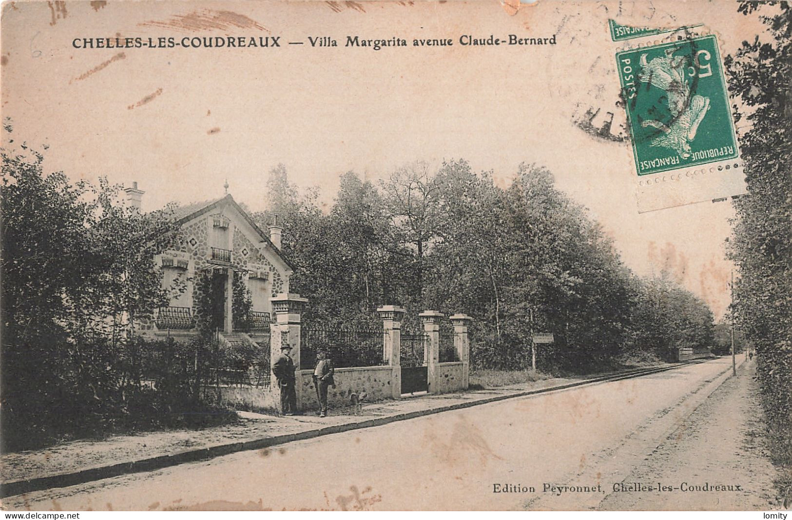 77 Chelles Les Coudreaux Villa Margarita Avenue Claude Bernard CPA Voir état Ci Dessous - Chelles