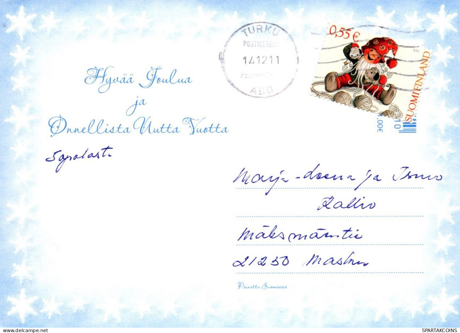 ÁNGEL NAVIDAD Vintage Tarjeta Postal CPSM #PAJ251.ES - Anges