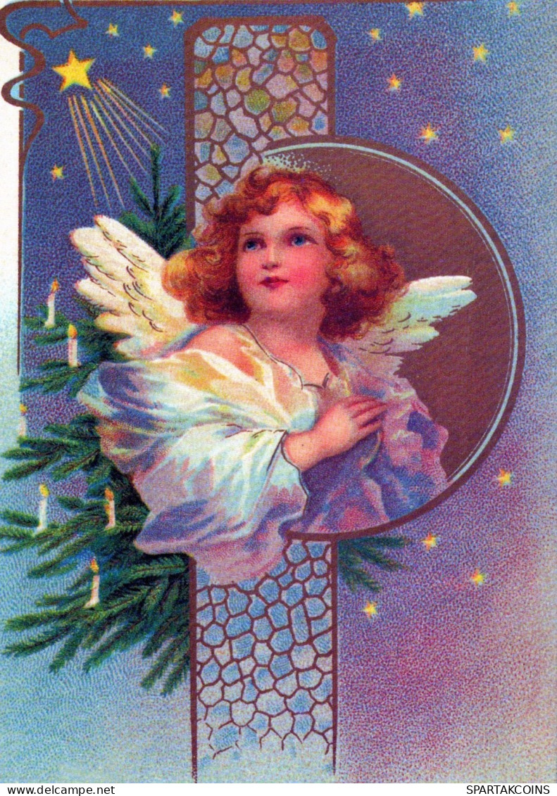 ÁNGEL NAVIDAD Vintage Tarjeta Postal CPSM #PAJ314.ES - Anges