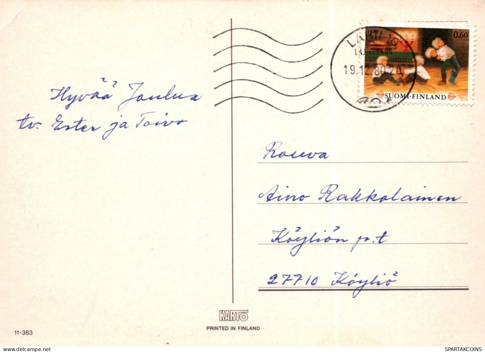 ÁNGEL NAVIDAD Vintage Tarjeta Postal CPSM #PAH737.ES - Anges
