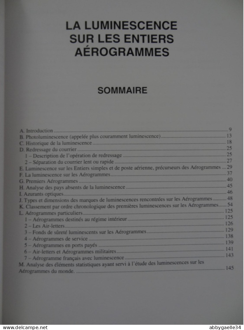 La LUMINESCENCE Sur Les ENTIERS AEROGRAMMES (du Monde) Jean Mucheron Jérôme Clément édition 2014 - Autres & Non Classés