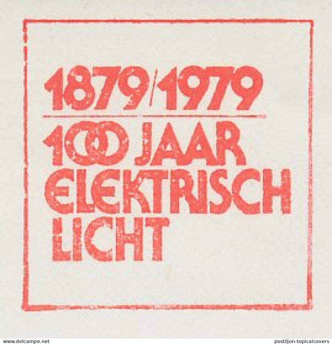 Meter Top Cut Netherlands 1980 Philips - 100 Years Of Electric Light - Elektriciteit