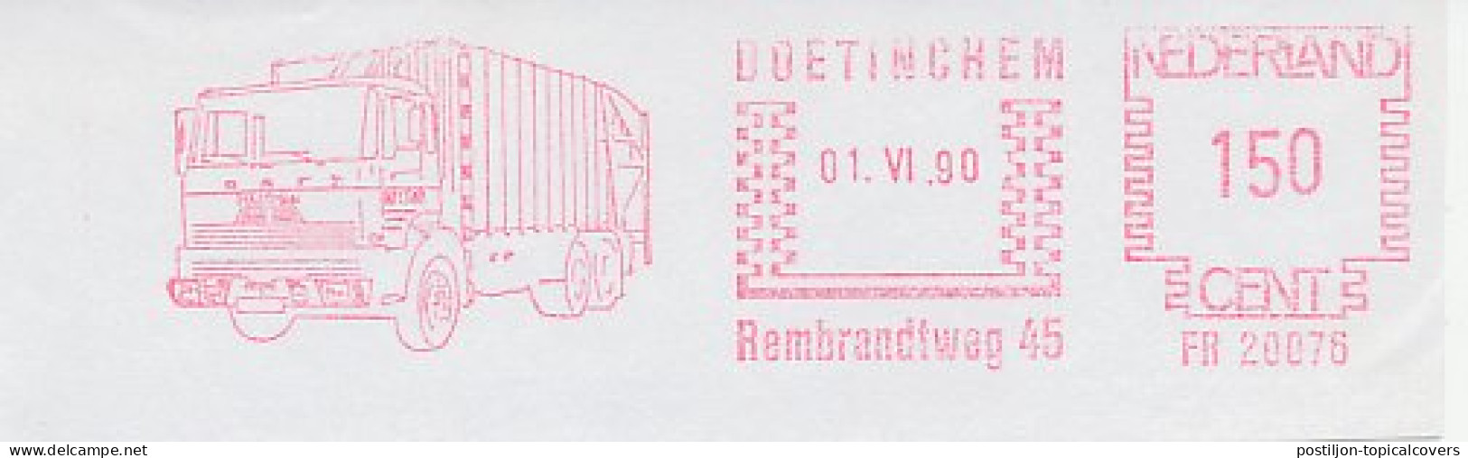 Meter Cut Netherlands 1990 Garbage Truck - Trucks