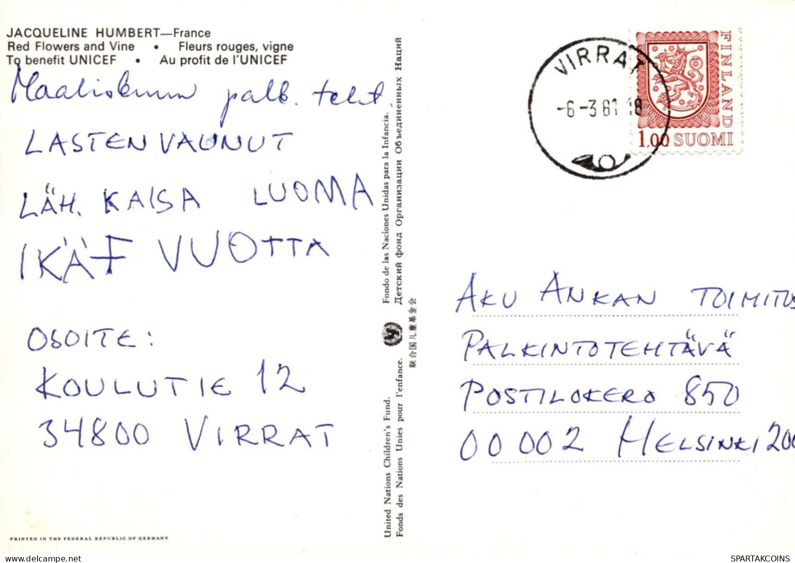 UMEN Vintage Ansichtskarte Postkarte CPSM #PBZ970.DE - Bäume