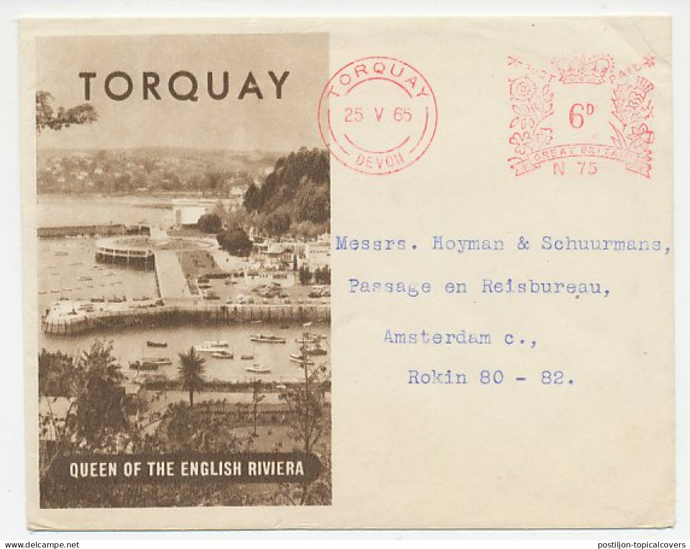 Illustrated Meter Cover GB / UK 1965 Torquay - English Riviera - Other & Unclassified