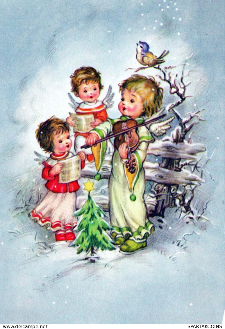 ENGEL Weihnachten Vintage Ansichtskarte Postkarte CPSM #PBP399.DE - Anges