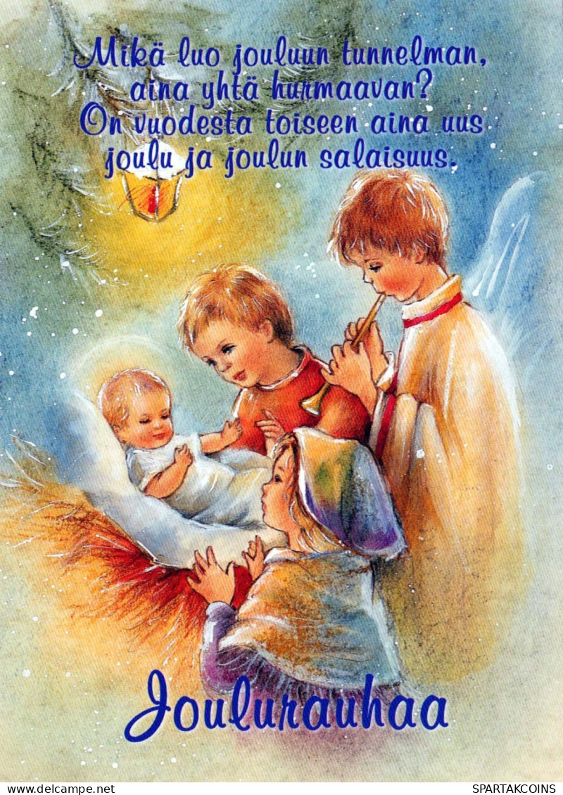 ENGEL Neujahr Weihnachten Vintage Ansichtskarte Postkarte CPSM #PAW403.DE - Anges