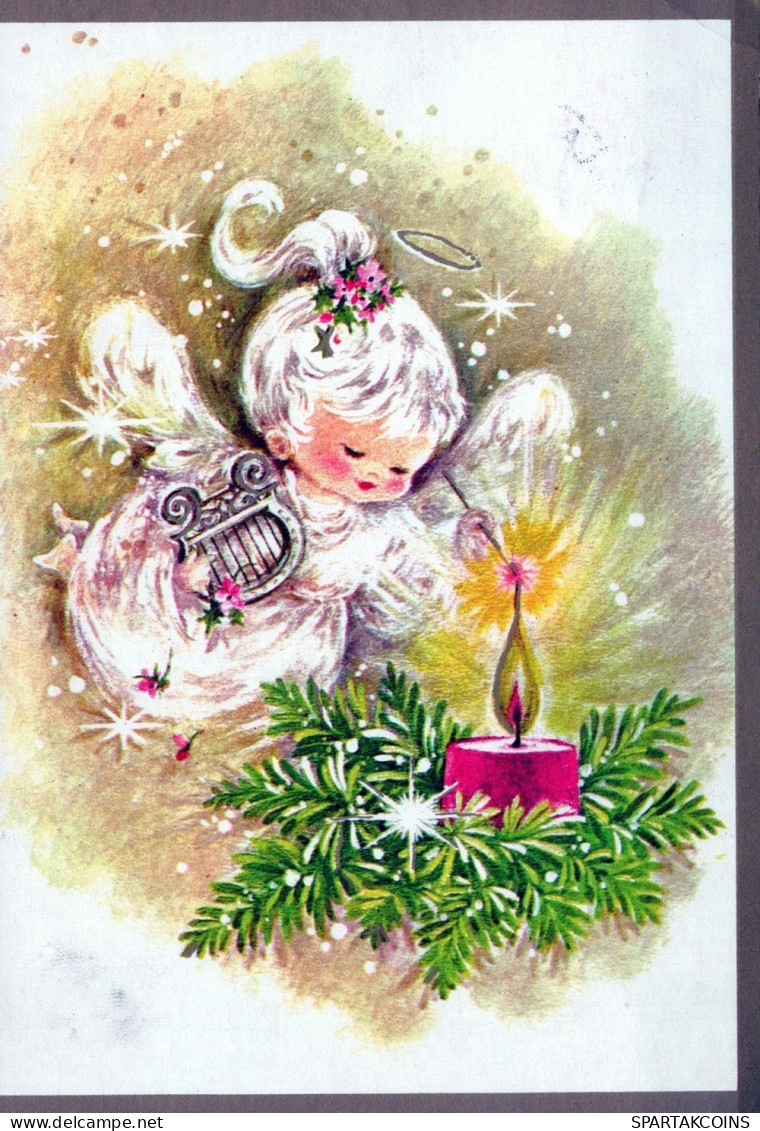 ENGEL WEIHNACHTSFERIEN Feiern & Feste Vintage Ansichtskarte Postkarte CPSM #PAH994.DE - Anges