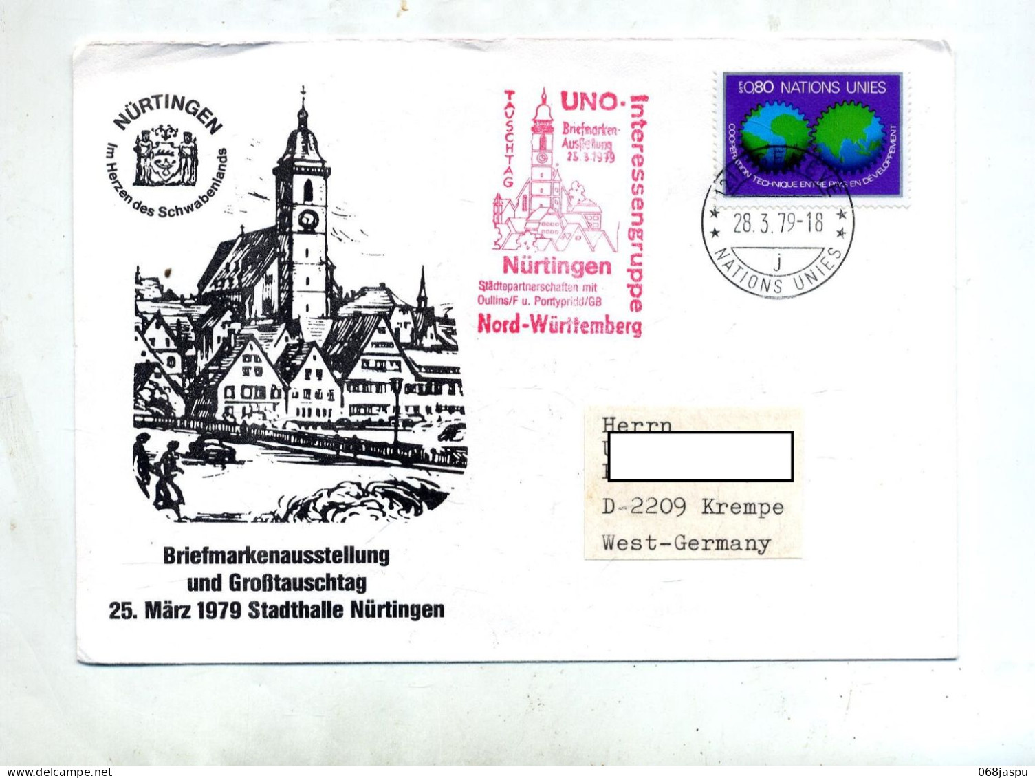 Lettre Cachet Geneve + Expo Nurtingen - Storia Postale