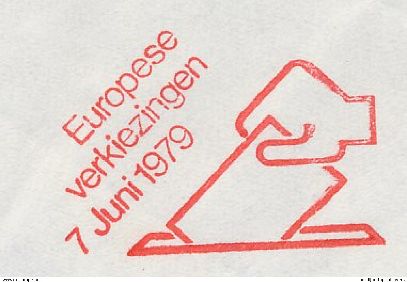 Meter Cover Netherlands 1979 European Elections 1979 - Zoetermeer - Institutions Européennes
