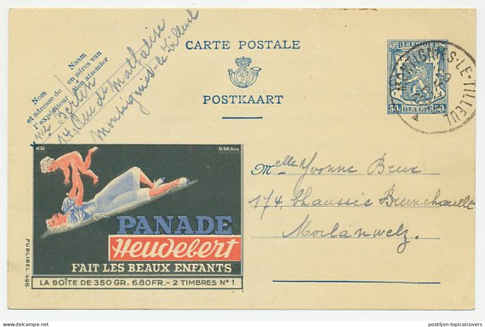 Publibel - Postal Stationery Belgium 1943 Food - Child Nutrition - Panade - Otros & Sin Clasificación
