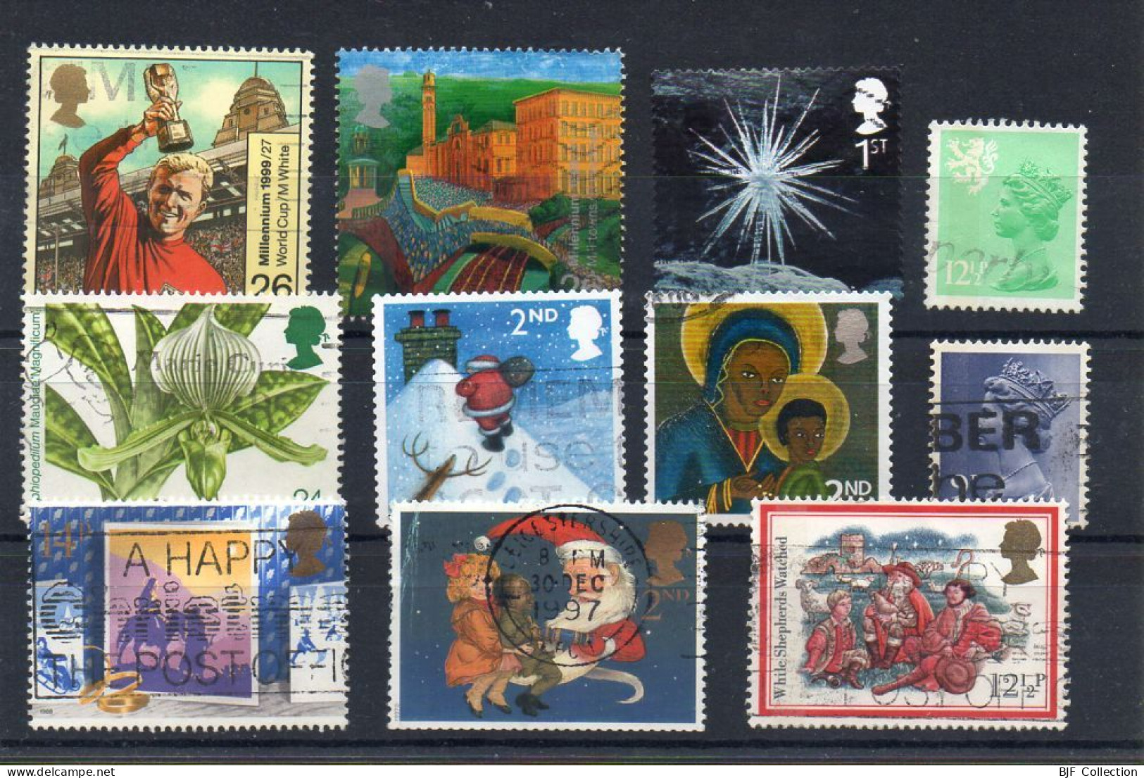 Lot De Timbres De Grande-Bretagne Oblitérés. - Sammlungen