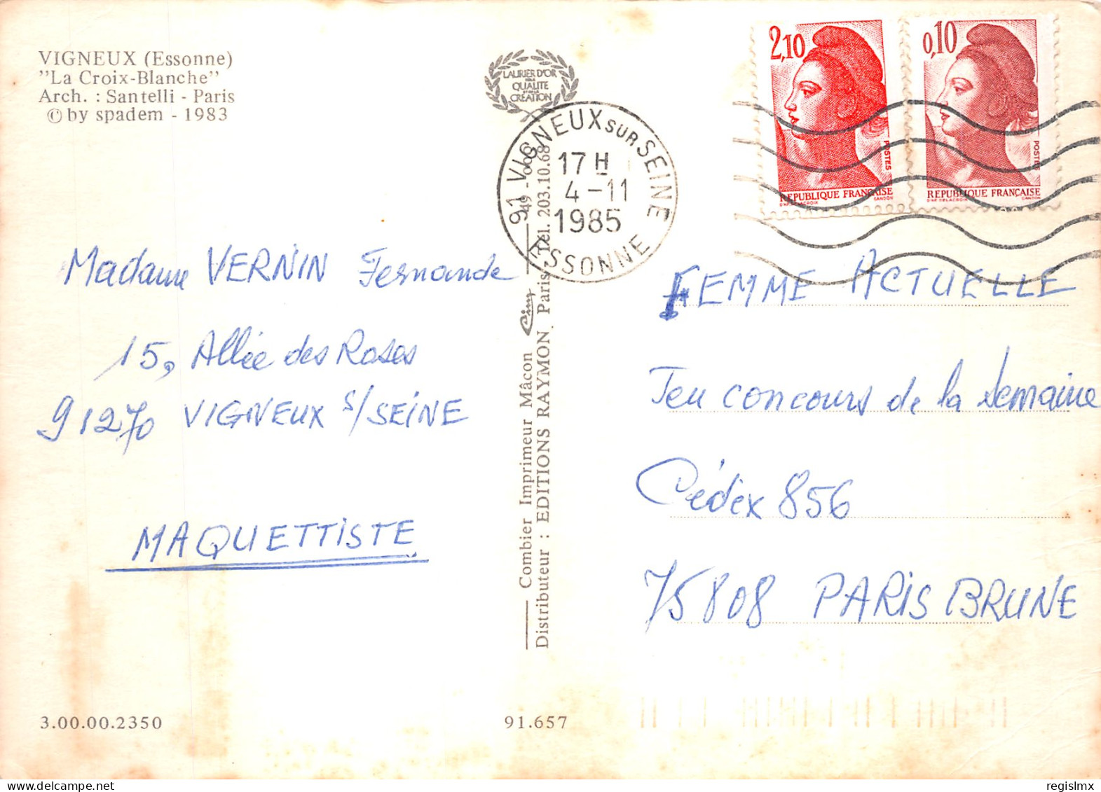 91-VIGNEUX-N°T2167-A/0313 - Vigneux Sur Seine