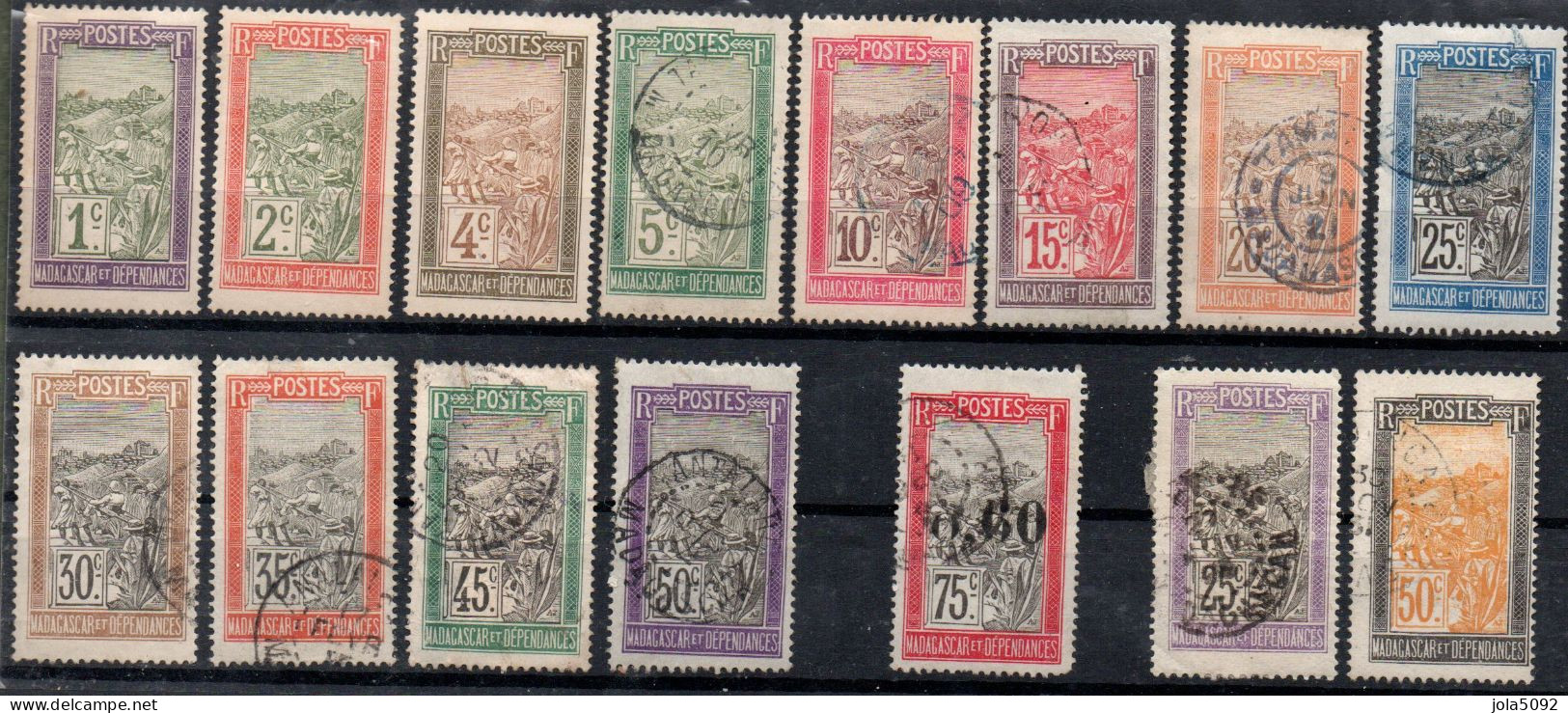 Lot De 15 Timbres De MADAGASCAR - YT N° 94 à 103, 105, 106, 130, 134 Et 139 - Used Stamps