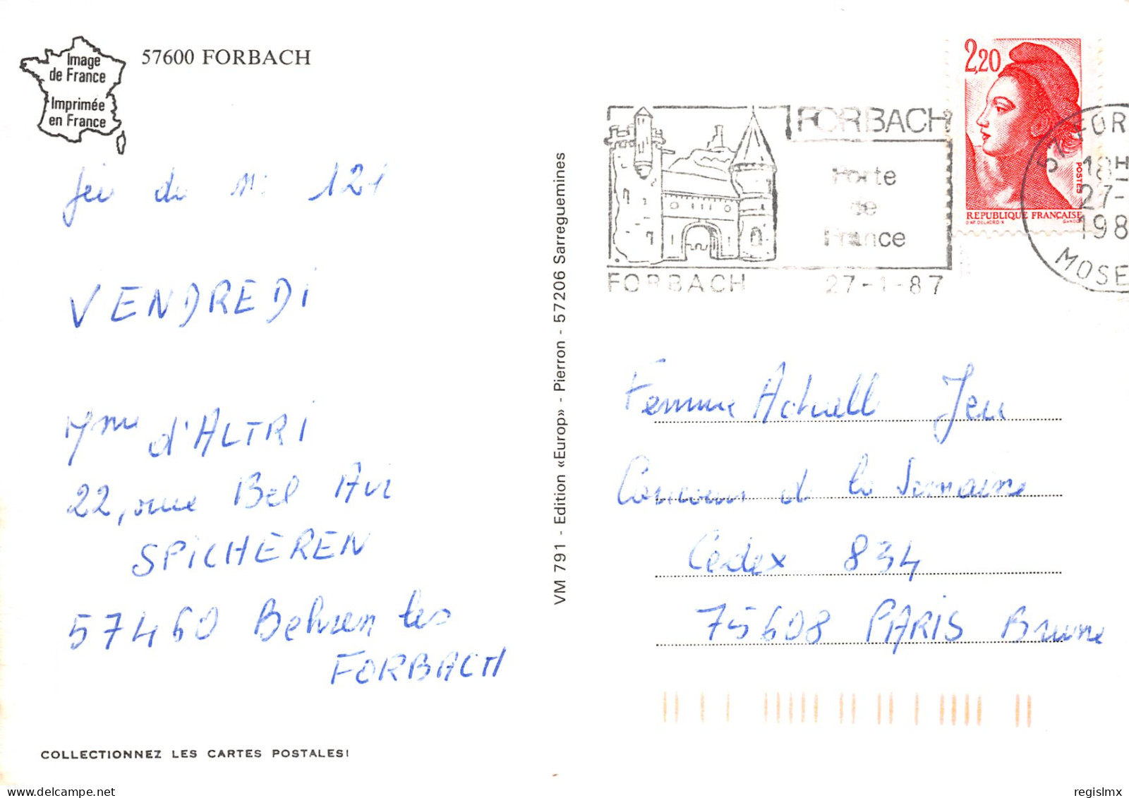 57-FORBACH-N°T2171-C/0047 - Forbach