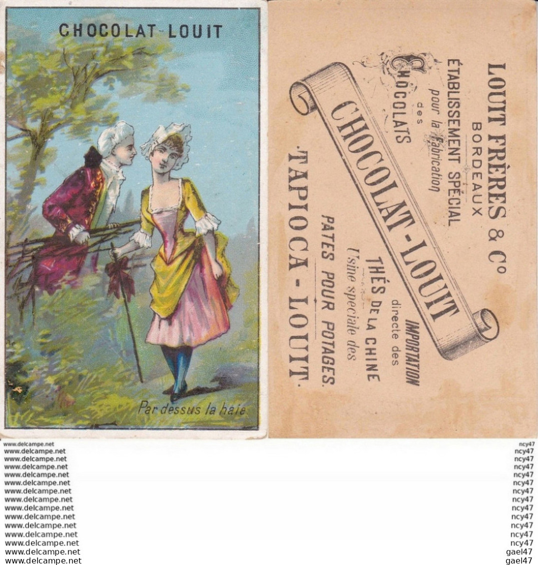 CHROMOS. Chocolat LOUIT (Bordeaux). Par Dessus La Haie. ..T074 - Louit