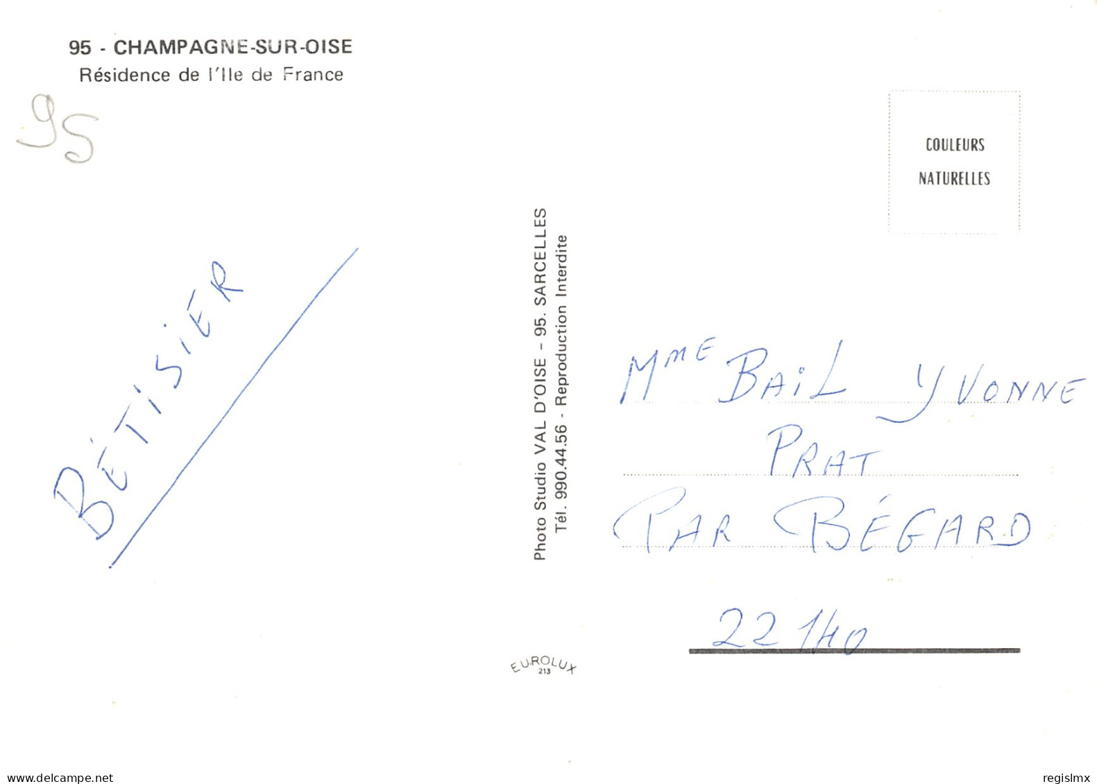 95-CHAMPAGNE SUR OISE-N°T2173-C/0065 - Champagne Sur Oise