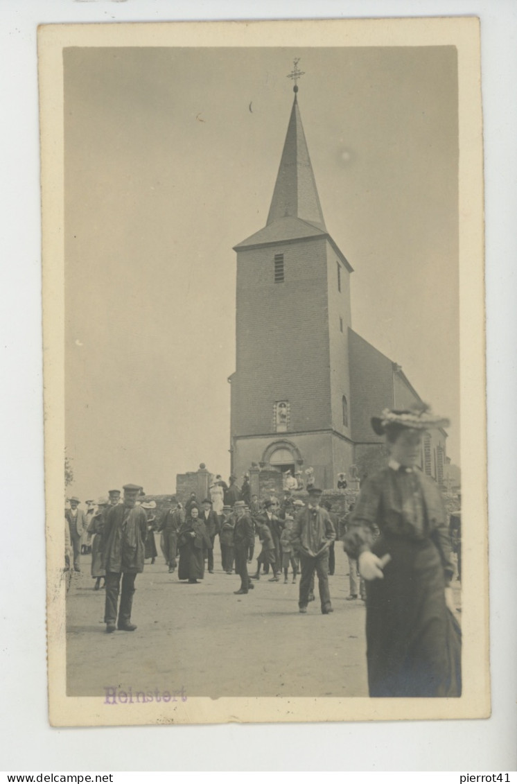 BELGIQUE - LUXEMBOURG - ATTERT - HEINSTERT - Carte Photo Sortie D'Eglise - Photo E. GAVROY à HABAY LA NEUVE - Attert