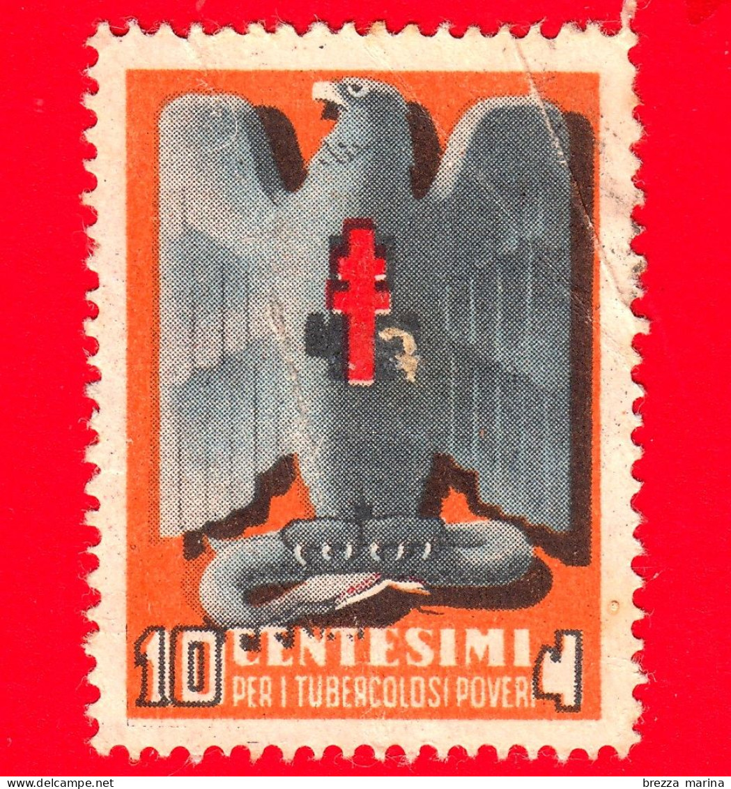 ITALIA - Chiudilettera - Erinnofilo - 1939 - Per I Tubercolosi Poveri - Aquila - - TBC - 10 - Ziekte