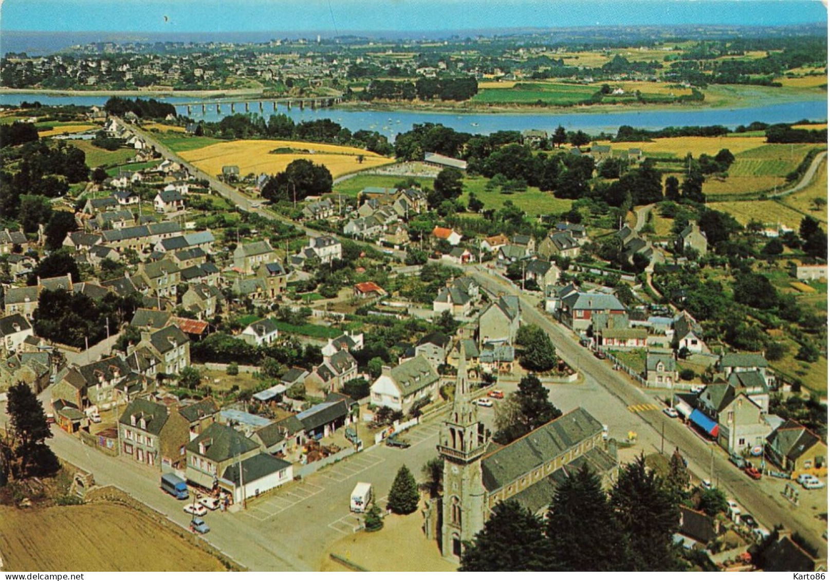 Lancieux * Vue Aérienne De La Commune Et Perspective Sur La Grande Plage - Lancieux