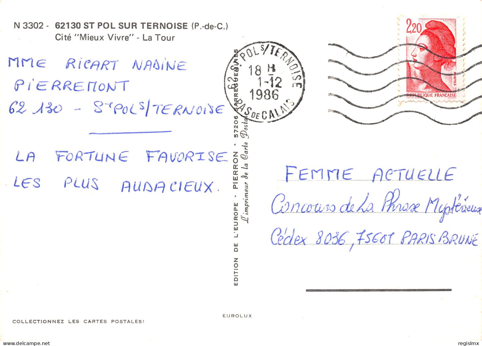 62-SAINT POL SUR TERNOISE-N°T2176-B/0011 - Saint Pol Sur Ternoise