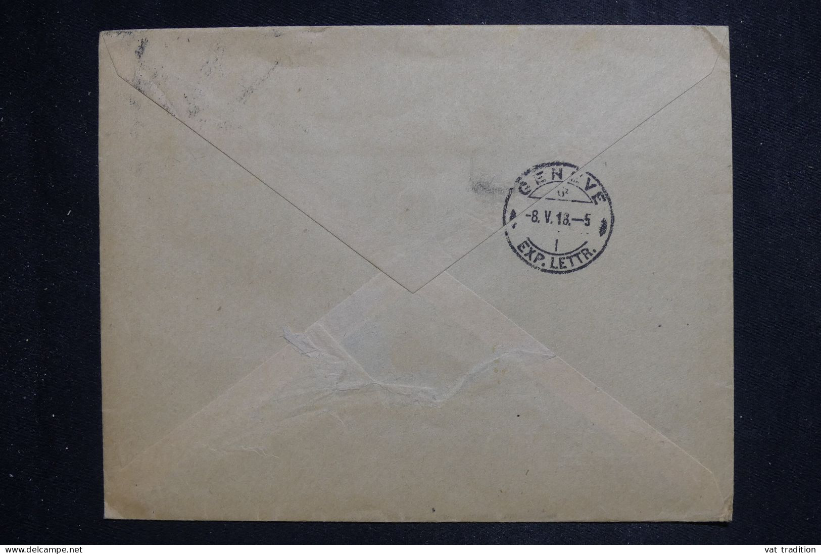 BRESIL - Enveloppe De La Légation De Suisse Au Brésil Pour La Suisse En 1918 - L 151783 - Brieven En Documenten