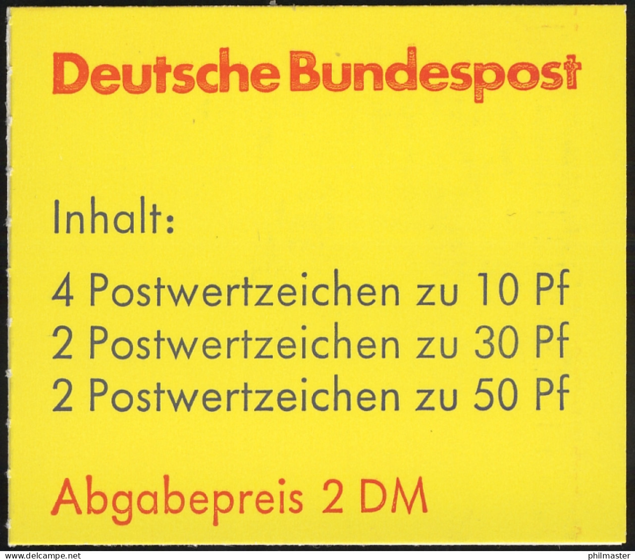 22Ih MH BuS 1980 Buchdruck Variante B - Postfrisch - 1971-2000
