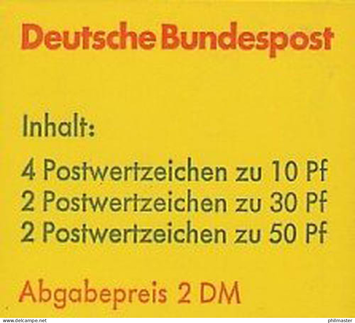 22Ii MH BuS Krüger/Borek Buchdruck Variante B - Postfrisch - 1971-2000