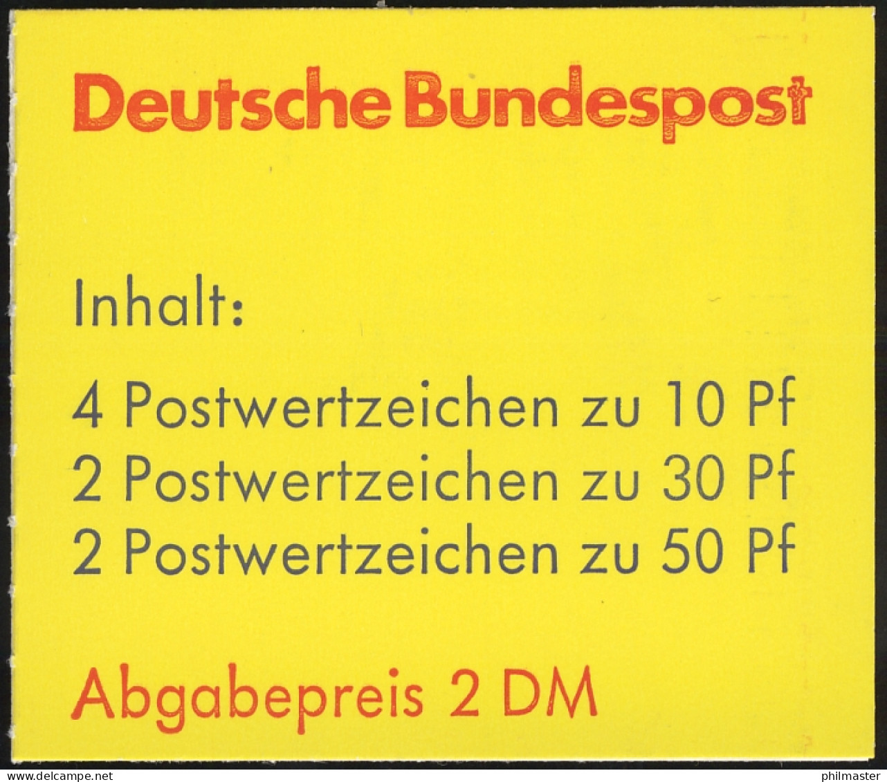 22Ik MH BuS Buchdruck Mit PLF II Verbindung Dachbalken ** Postfrisch - 1971-2000