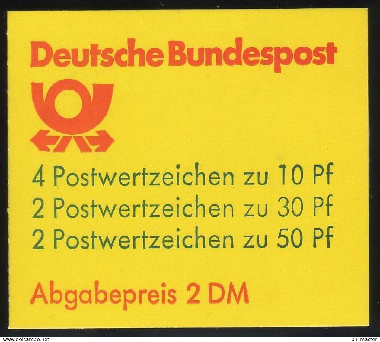 22It MH BuS 1980 Buchdruck - Postfrisch - 1971-2000