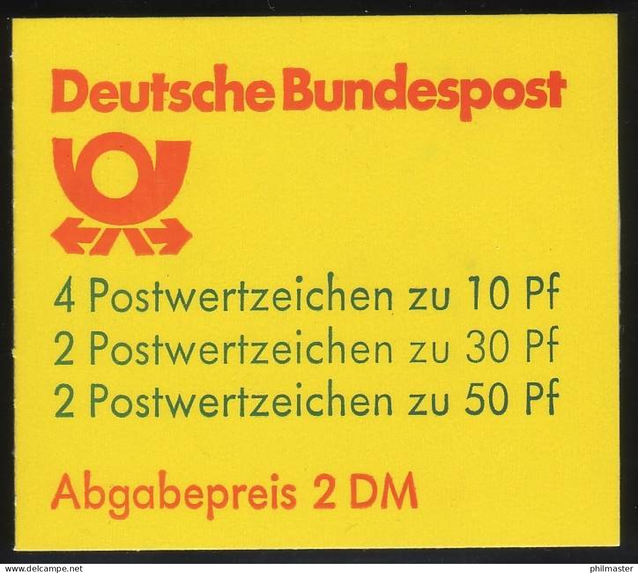 22Iw MH BuS 1980 Buchdruck - Gestempelt - 1971-2000