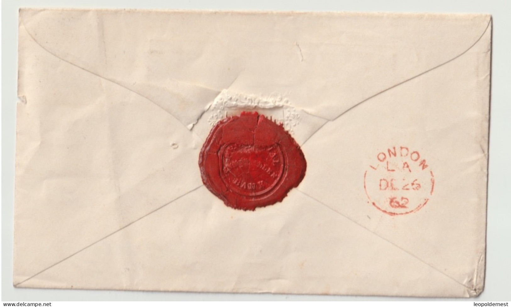 Grande Bretagne - 2 Penne Bleu. 1862  Sur Petite Enveloppe. - Gebruikt