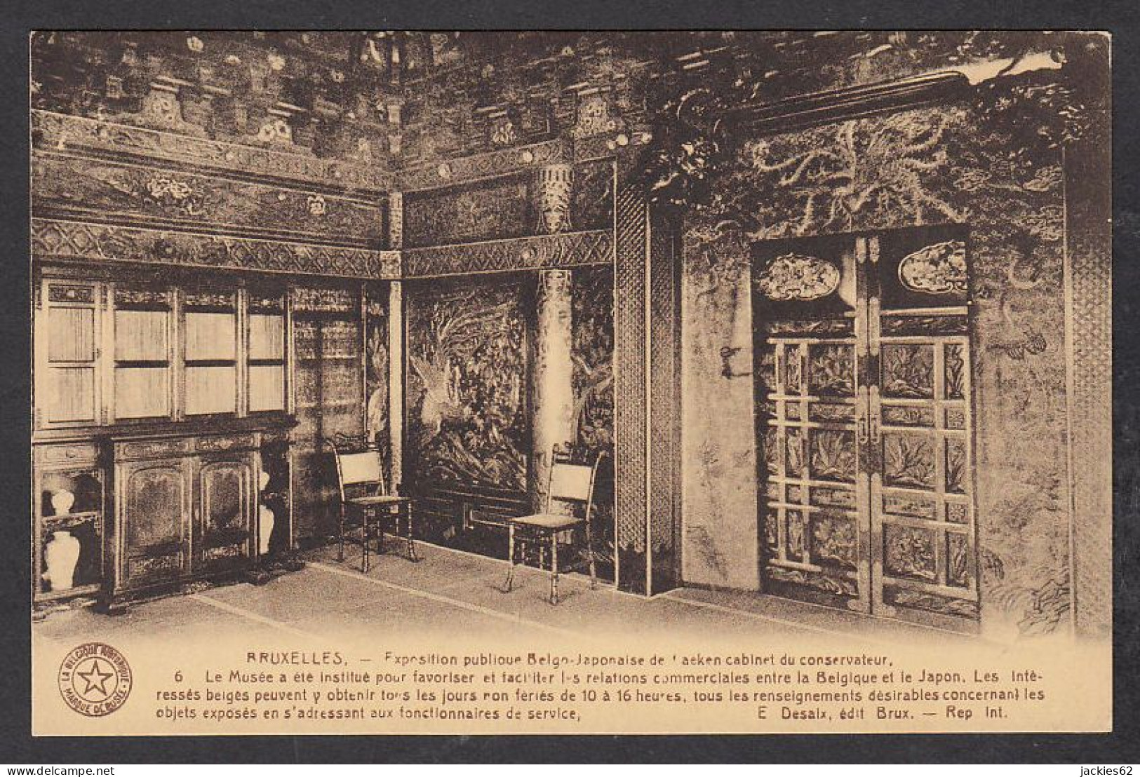 104310/ LAEKEN, Exposition Belgo-Japonaise, Cabinet Du Conservateur - Laeken