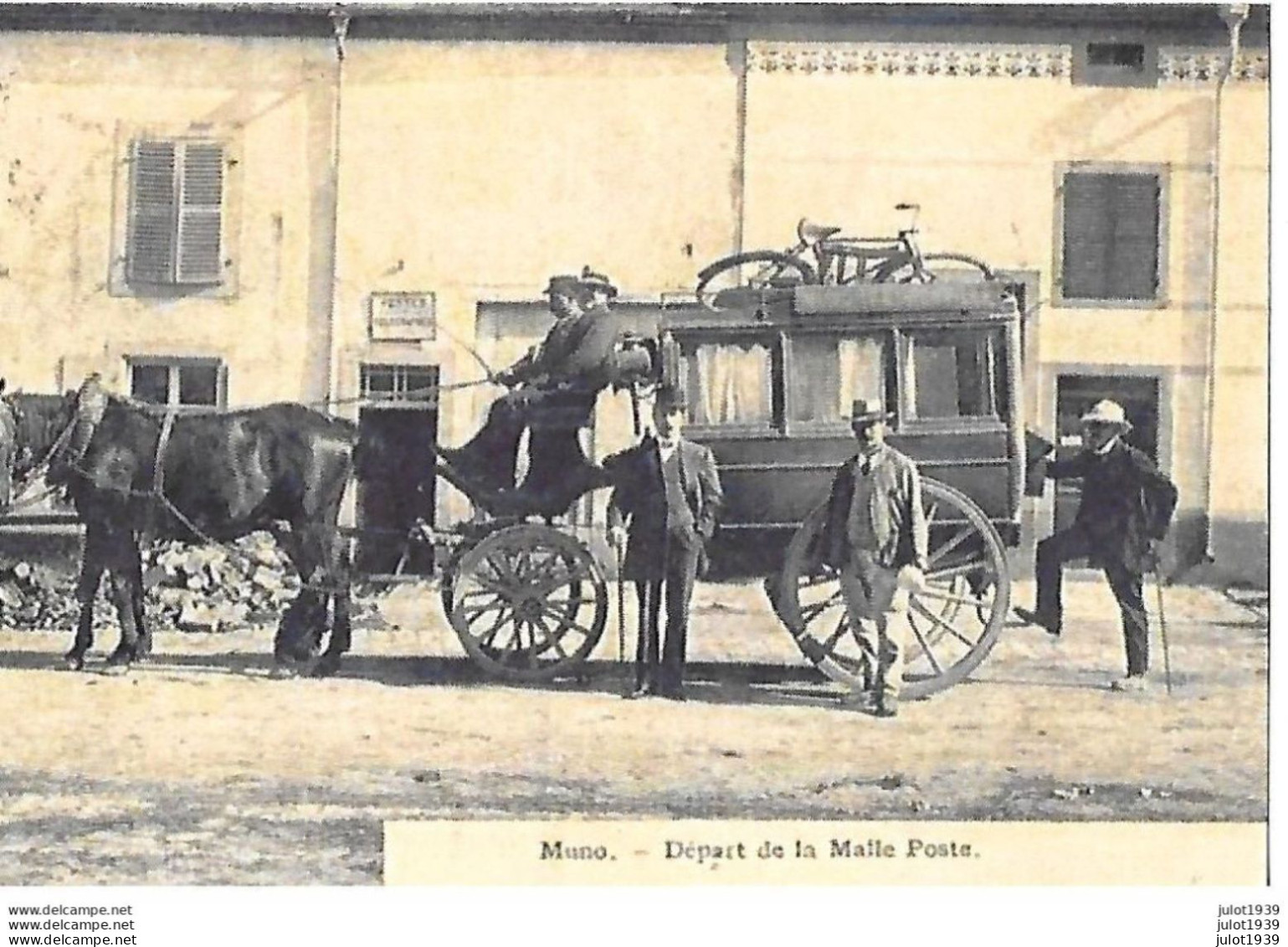 MUNO . FLORENVILLE ..-- MALLE - POSTE . Le Départ . Réimpression De Carte Très Ancienne . - Florenville