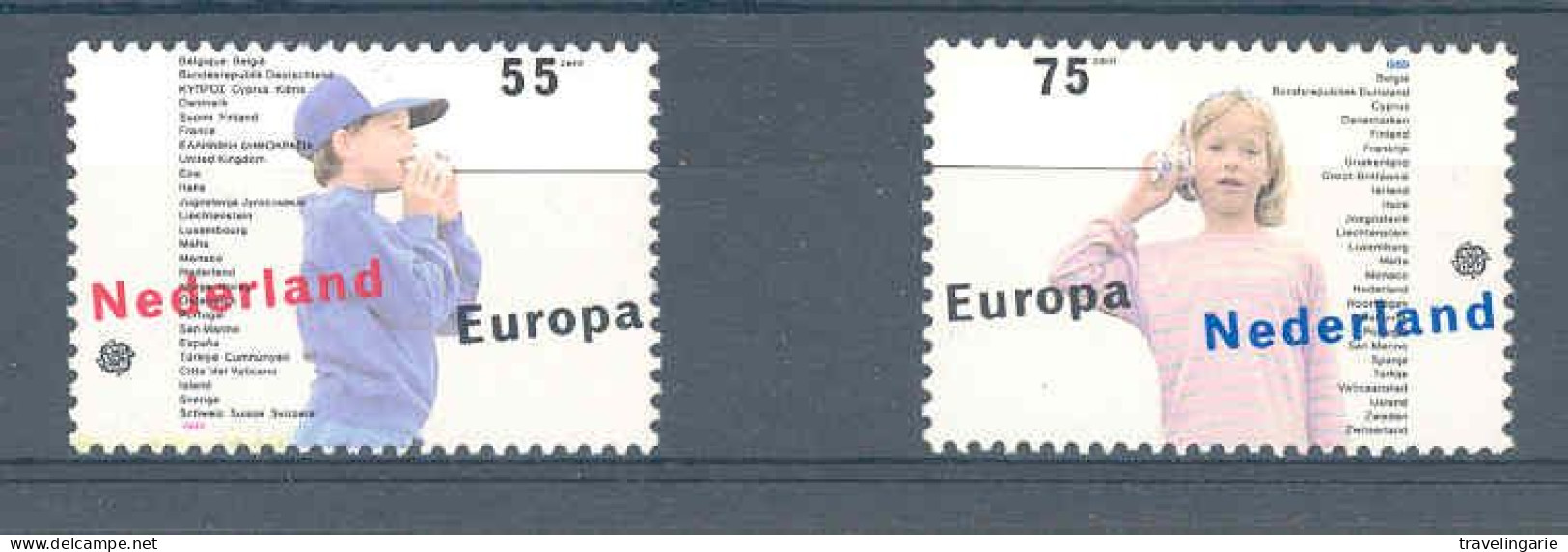 Netherlands 1989 NVPH 1428/29 Yvert 1334/35 Europa-CEPT MNH ** - Ungebraucht