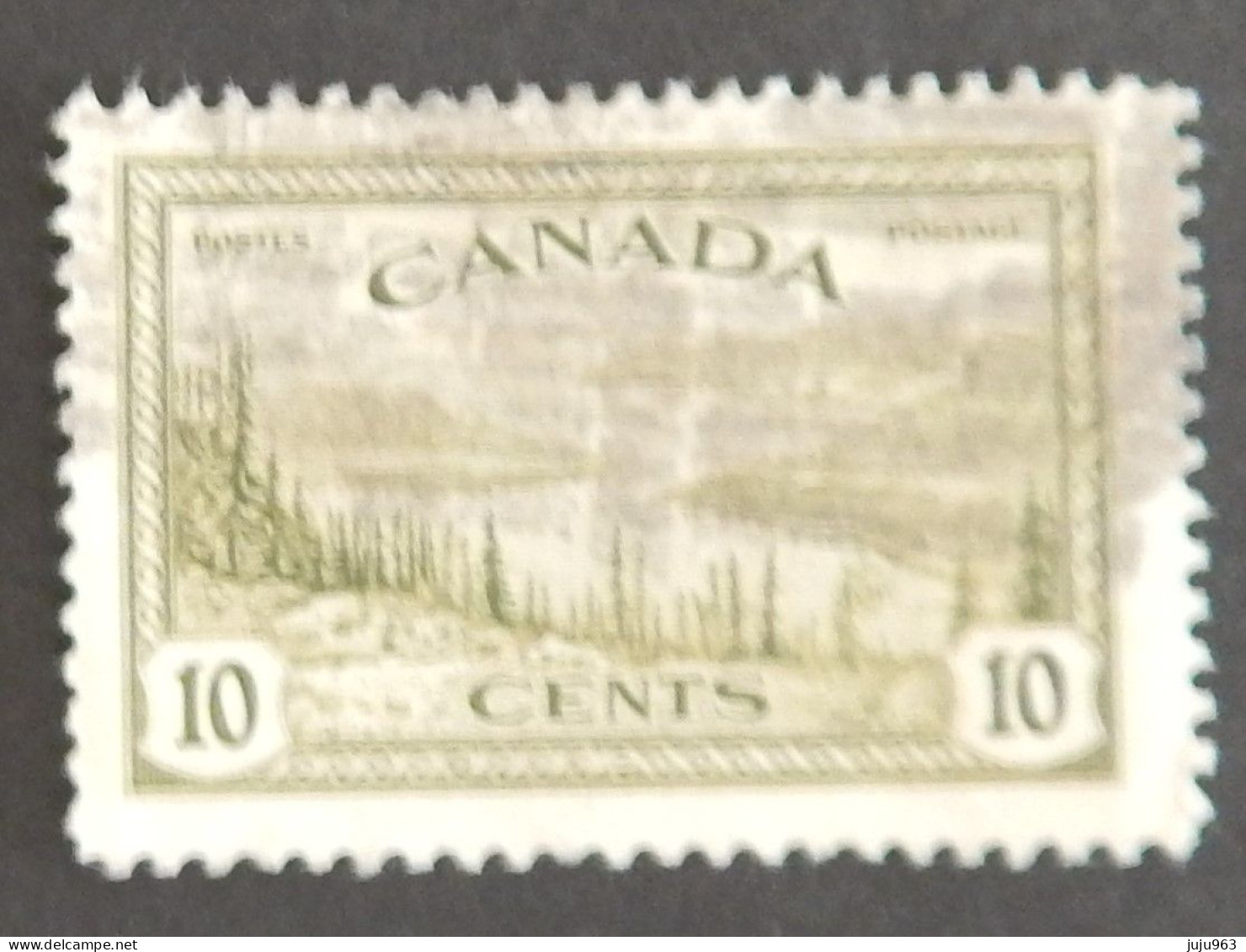 CANADA YT 220 OBLITÉRÉ  "LAC DU GRAND OURS" ANNÉE 1946 - Gebraucht