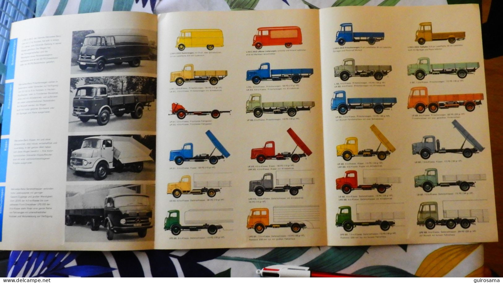 Catalogue  Mercedes-Benz L319, Kipper - 1959 - Bus, Chantier, Pompier - Automovilismo