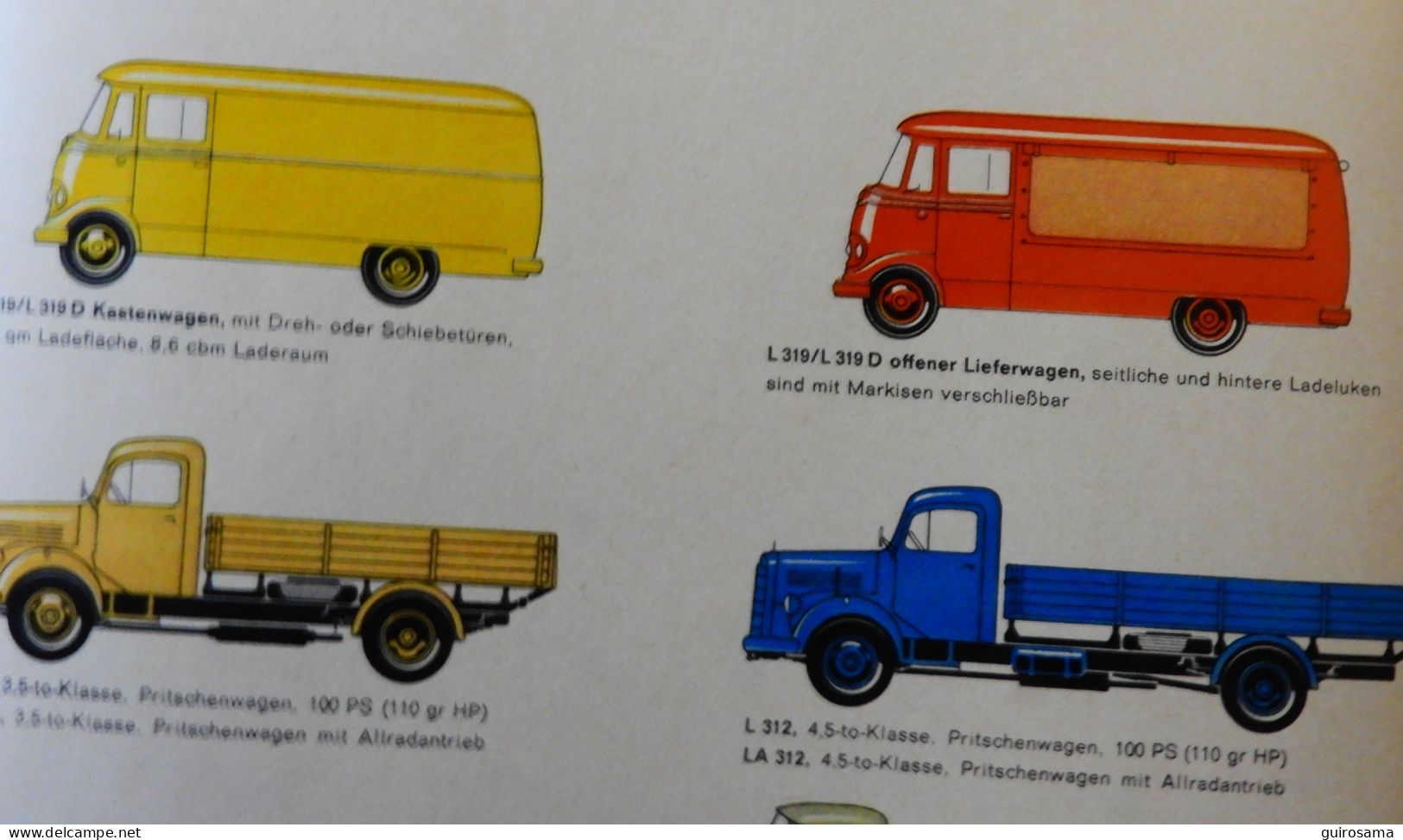 Catalogue  Mercedes-Benz L319, Kipper - 1959 - Bus, Chantier, Pompier - Automobil