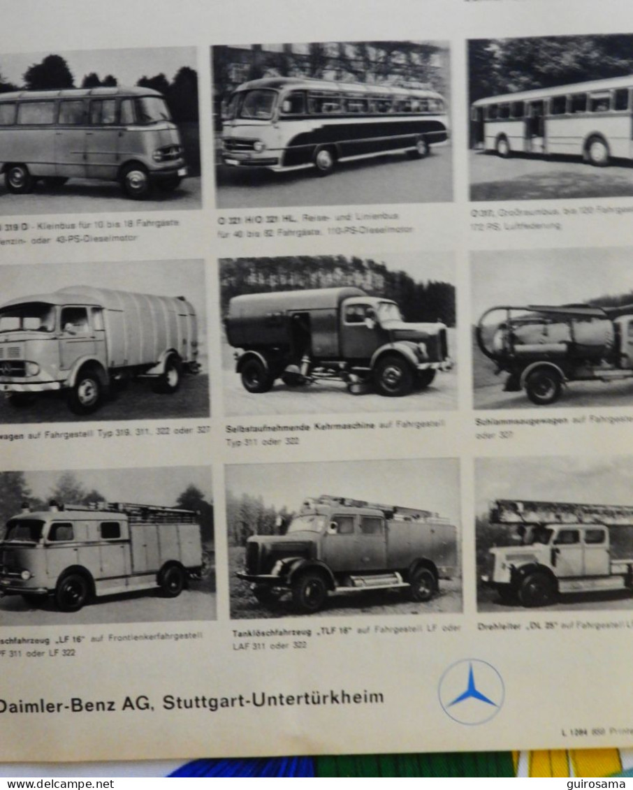 Catalogue  Mercedes-Benz L319, Kipper - 1959 - bus, chantier, pompier