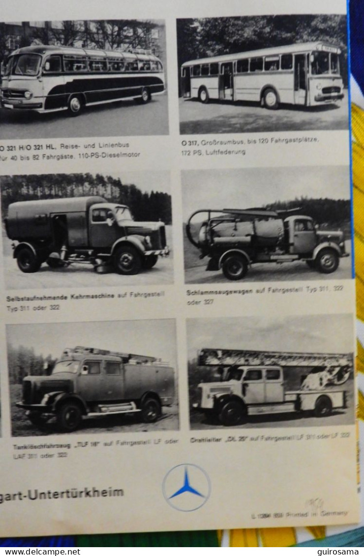 Catalogue  Mercedes-Benz L319, Kipper - 1959 - bus, chantier, pompier