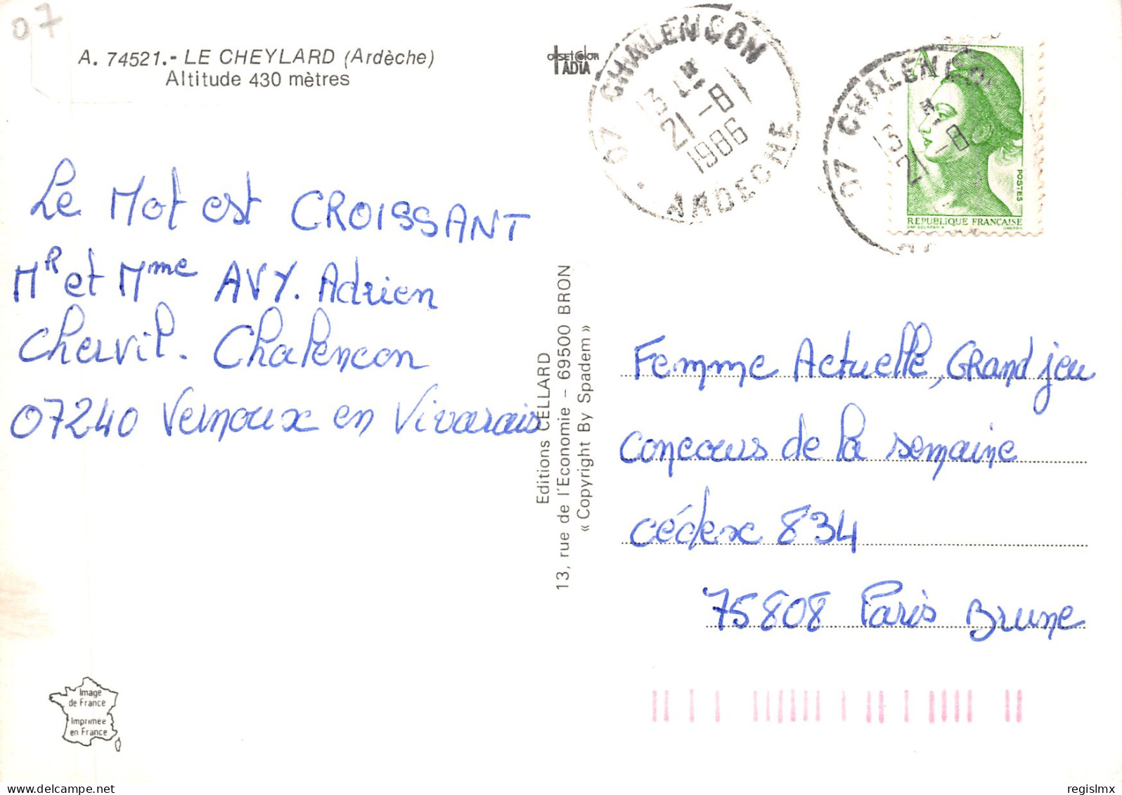 07-LE CHEYLARD-N°T2179-C/0155 - Le Cheylard