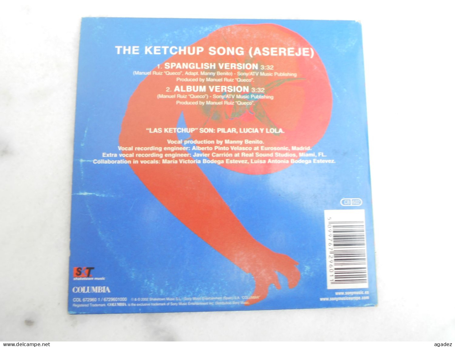 CD Single Ketchup - Otros - Canción Inglesa