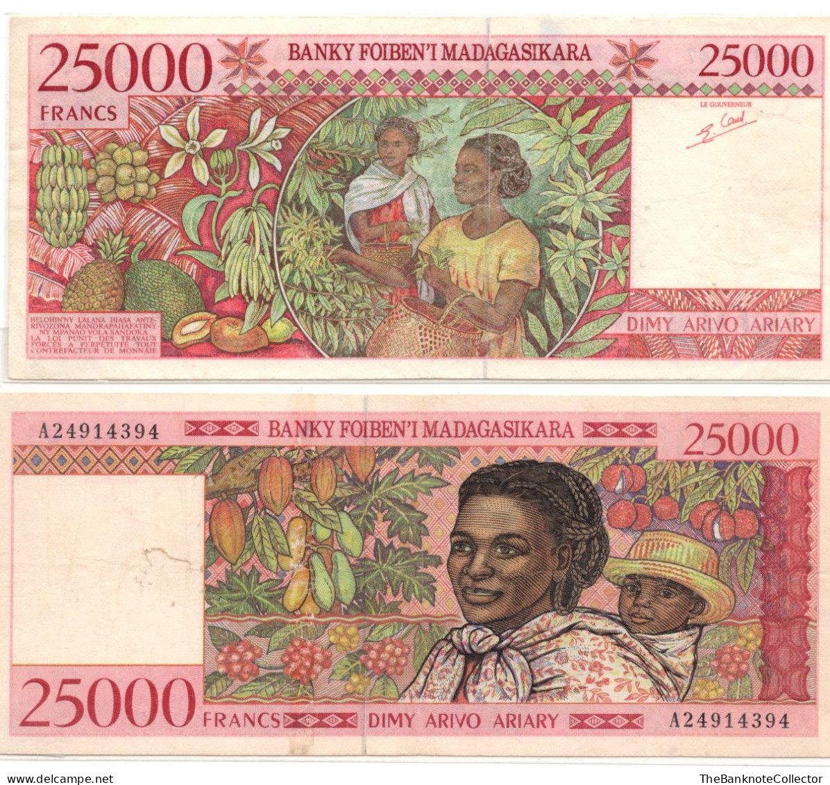 Madagascar 25000 Francs ND 1998 P-82 VF - Madagaskar