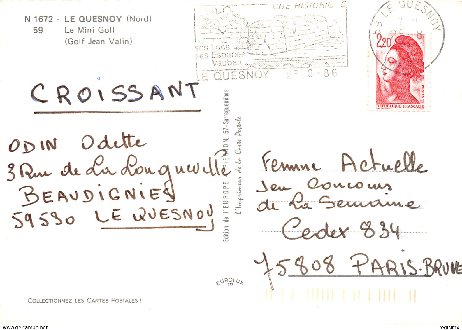 59-LE QUESNOY-N°T2181-C/0333 - Le Quesnoy