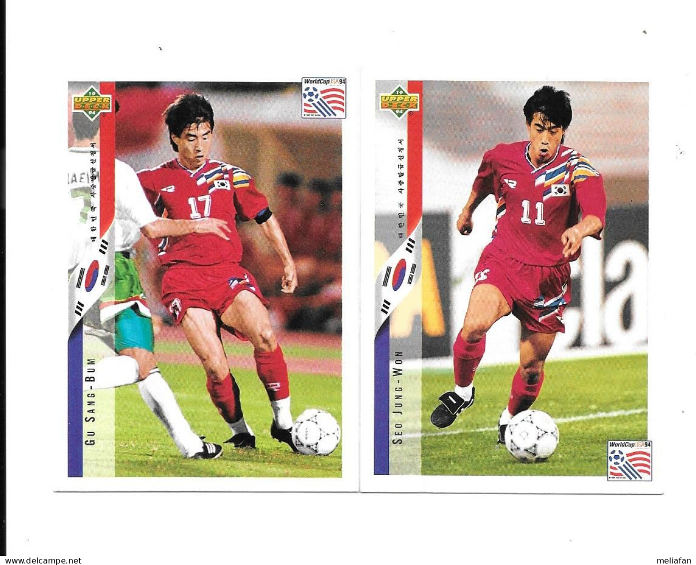 EH26 - CARTES UPPER DECK USA 94 - SOUTH KOREA - SEO JUWO WON - GO SANG BUM - Trading Cards